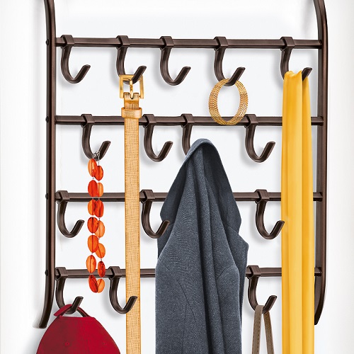 rack with hanging accessories